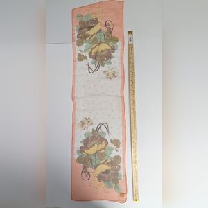 Unbranded Scarf Colorful Floral Long Rectangular Made in Japan
